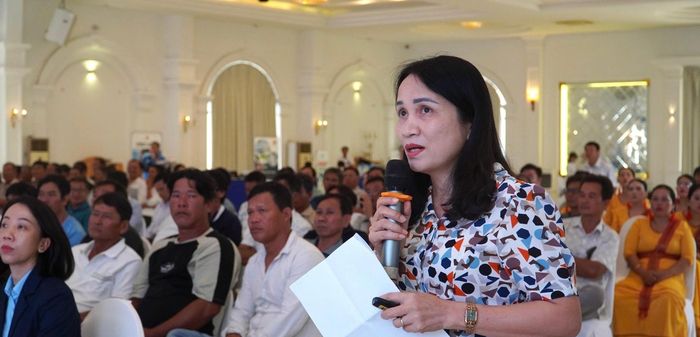 Đại diện đơn vị chuyên môn phát biểu ý kiến tại diễn đàn