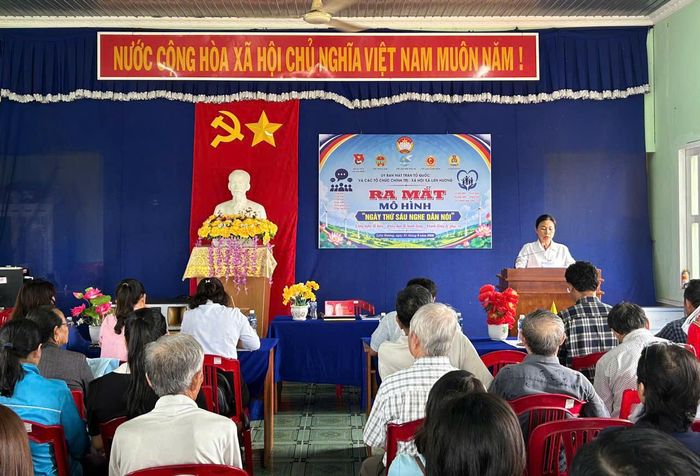 Lãnh đạo Ủy ban MTTQ Việt Nam xã Liên Hương riển khai kế hoạch thực hiện mô hình