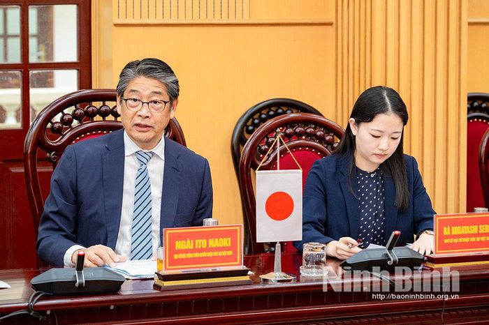 Ngài Ito Naoki, Đại sứ đặc mệnh toàn quyền Nhật Bản tại Việt Nam phát biểu tại Lễ ký kết.