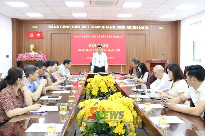 Hội nghị giao ban báo chí.Ảnh: PV