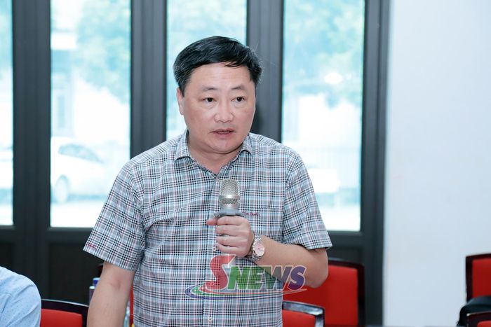 Lãnh đạo Sở Tài Chính phát biểu tại cuộc làm việc.