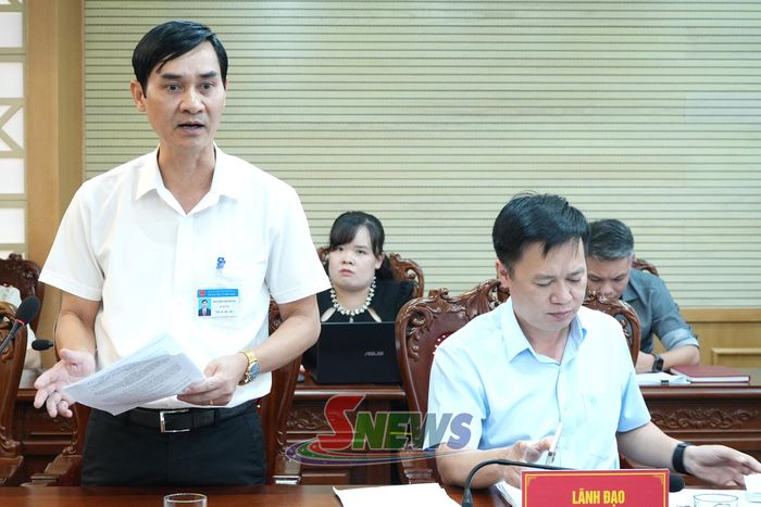 Lãnh đạo Sở Dân tộc và Tôn giáo phát biểu tại hội nghị.