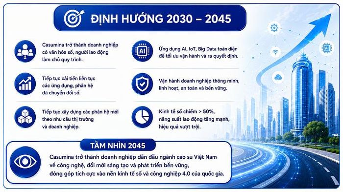Định hướng chuyển đổi số của Casumina giai đoạn 2030-2045
