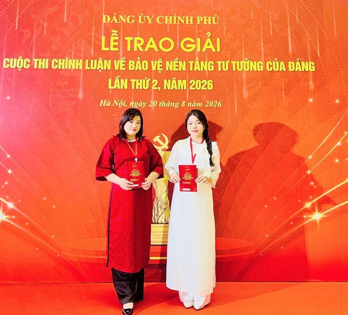 Nhóm tác giả Nguyễn Thị Mai Thu, Nguyễn Thị Vân Anh (Báo Xây dựng) thuộc Đảng bộ Bộ Xây dựng.