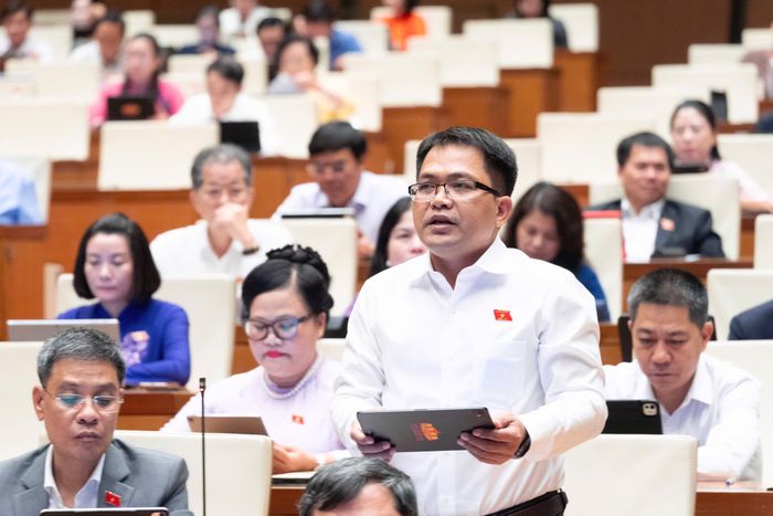 Đại biểu Trường Trung Tuyến (đoàn Gia Lai). Ảnh: Media Quốc hội.