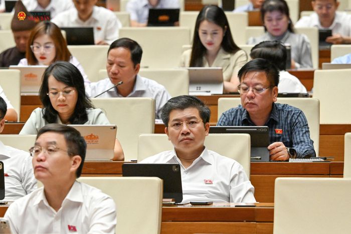 Các đại biểu tham gia phiên thảo luận tại hội trường