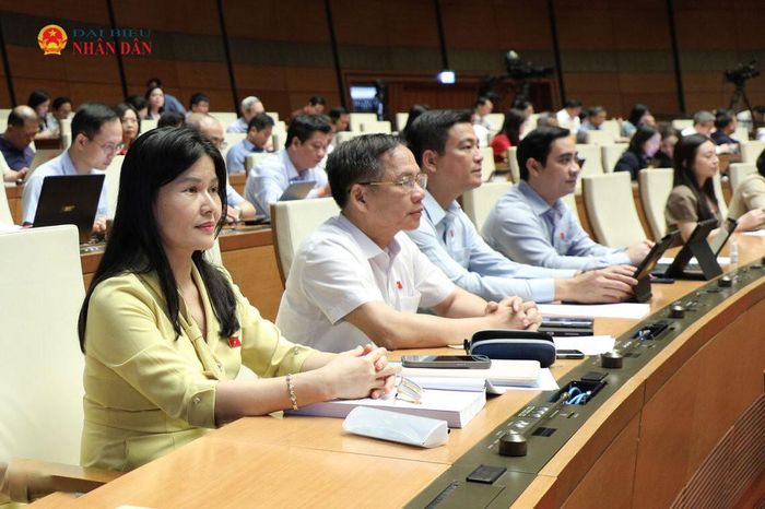 Các đại biểu tham gia phiên thảo luận tại hội trường. Ảnh Khánh Duy