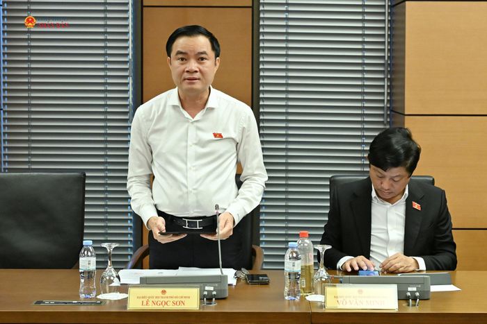 ĐBQH Lê Ngọc Sơn (TP. Hồ Chí Minh) phát biểu
