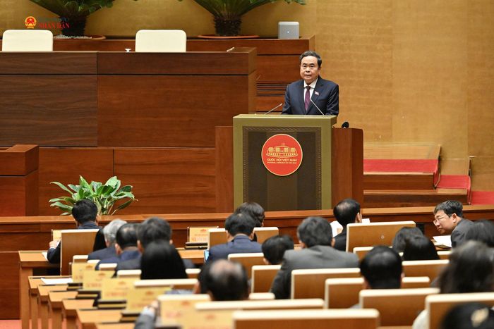 Chủ tịch Quốc hội Trần Thanh Mẫn phát biểu chỉ đạo tại buổi lễ