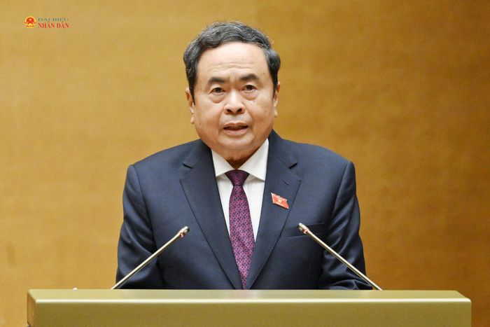 Chủ tịch Quốc hội Trần Thanh Mẫn phát biểu chỉ đạo tại buổi lễ