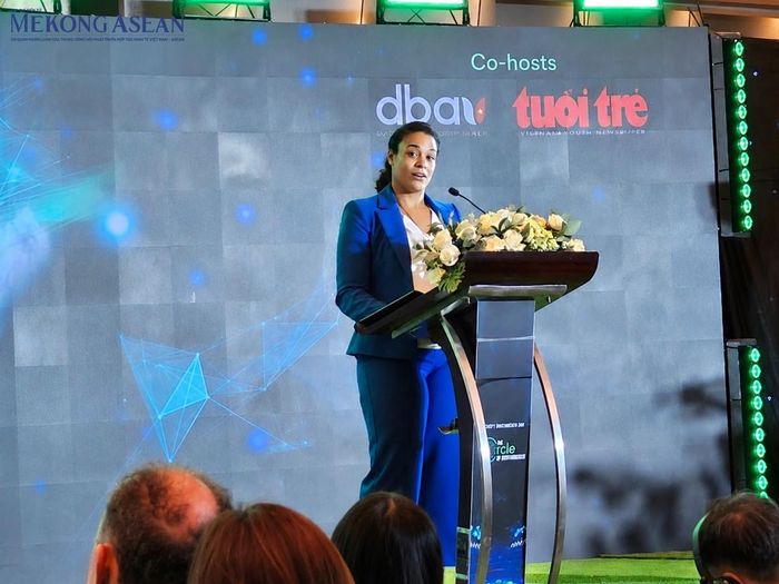 Bà Raissa Marteaux, Tổng lãnh sự Vương quốc Hà Lan tại TP HCM. Ảnh: Ngọc Linh