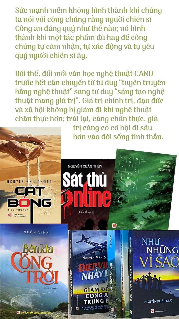 Những tác phẩm văn học về Công an nhân dân ngày càng hút độc giả.