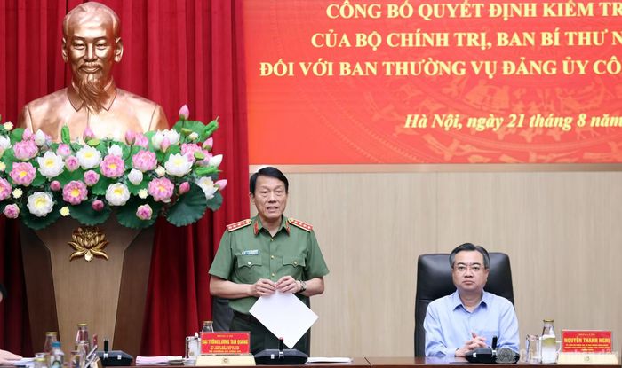 Bộ trưởng Lương Tam Quang khẳng định sẽ phối hợp chặt chẽ, tạo mọi điều kiện cần thiết để Đoàn kiểm tra hoàn thành tốt nhiệm vụ được Bộ Chính trị, Ban Bí thư giao.