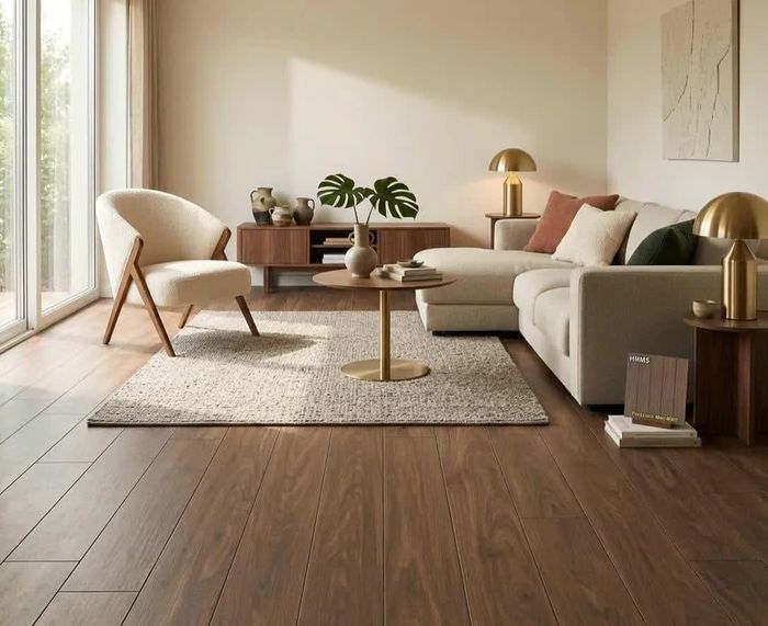 Gạch giả gỗ có bề mặt nhiều vân nổi có thể khó vệ sinh hơn
