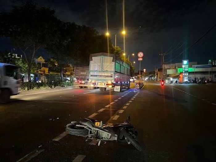 Hiện trường vụ tai nạn.