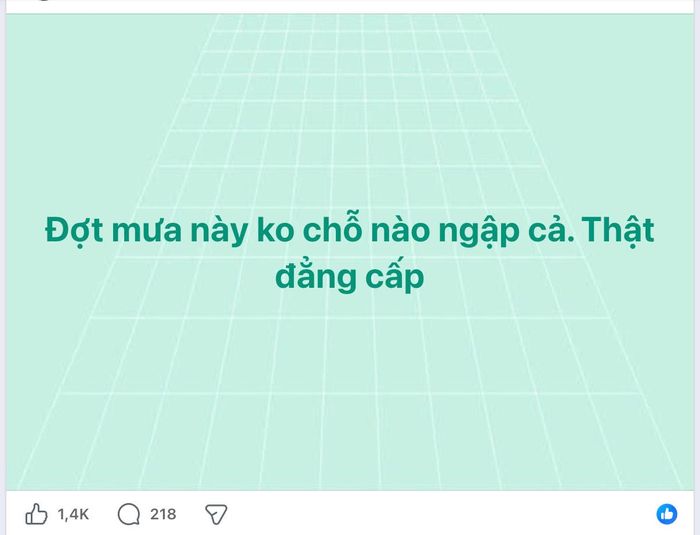 Người dân trên mạng xã hội cho biết nhiều điểm từng thường xuyên ngập nay vẫn khô ráo sau trận mưa lớn đêm qua.