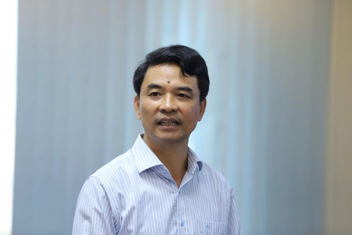 Phó Chủ tịch Liên minh Hợp tác xã Việt Nam Đinh Hồng Thái chia sẻ tại hội nghị. Ảnh: Tùng Nguyễn.