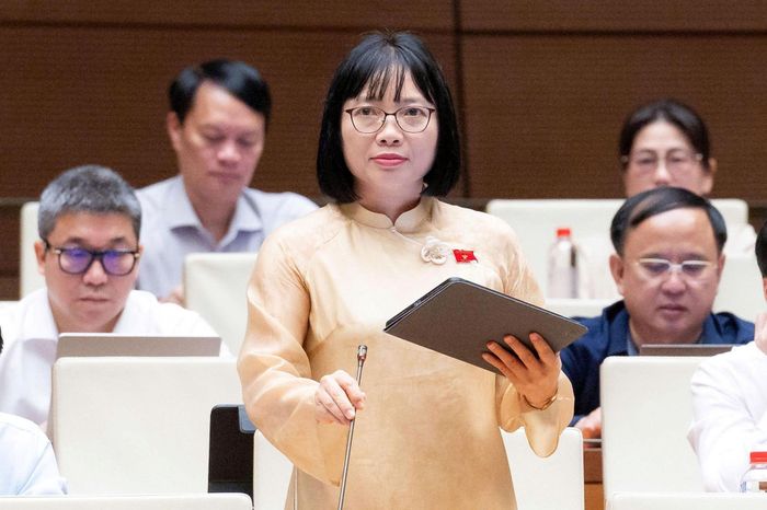 Đại biểu Nguyễn Thị Việt Nga (Đoàn Hải Phòng). Ảnh: media.quochoi.vn