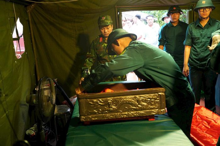 Khu vực lấy mẫu, số hóa dữ liệu hài cốt liệt sĩ. Ảnh: Ngân Nguyễn
