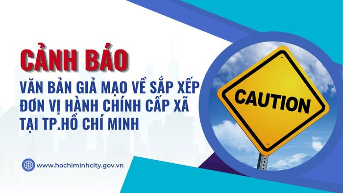 Cảnh báo từ Cổng Thông tin điện tử Thành phố Hồ Chí Minh
