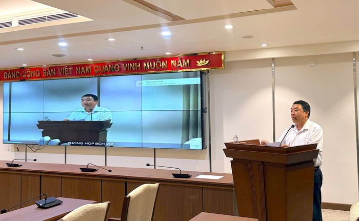 Phó Trưởng ban Tuyên giáo và Dân vận Thành ủy Đào Xuân Dũng phát biểu kết luận hội nghị. Ảnh: PV