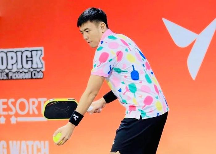 Tay vợt Lý Hoàng Nam là tuyển thủ đội pickleball Việt Nam thi đấu Cúp thế giới 2026. Ảnh: TTVN