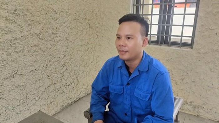Đối tượng Nguyễn Văn Mạnh và Ma Văn Tân tại cơ quan công an. Ảnh: Công an tỉnh Bắc Ninh