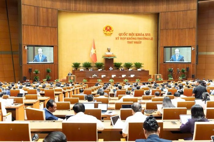 Kỳ họp không thường lệ lần thứ Nhất. Ảnh: Media Quốc hội