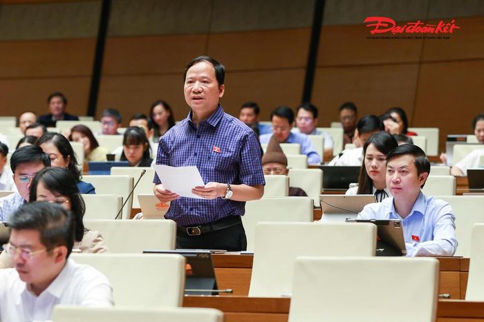 Đại biểu Nguyễn Đặng Ân, Đoàn Lạng Sơn phát biểu