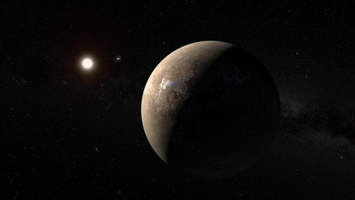 Proxima Centauri b là hành tinh thuộc vùng sống được quay quanh quỹ đạo sao Proxima Centauri - thiên thể gần Mặt Trời nhất. Ảnh: M. Kornmesser.