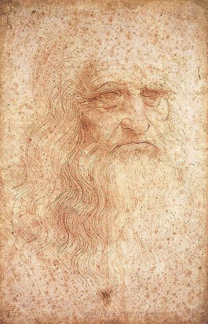  Tác phẩm nổi tiếng Chân dung một ông già được danh họa Leonardo da Vinci vẽ vào khoảng năm 1512. Ảnh: wikipedia. 