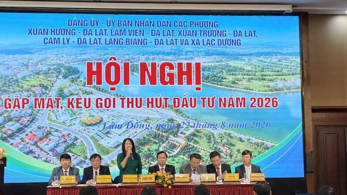 Hội nghị gặp mặt, kêu gọi thu hút đầu tư năm 2026 tại các phường, xã trung tâm Đà Lạt (tỉnh Lâm Đồng)