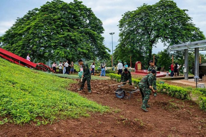 Thông qua sự phối hợp giữa Bảo tàng Điện Biên Phủ và Trung đoàn Bộ binh 82, những phần việc cụ thể được triển khai đồng bộ, tạo môi trường sạch đẹp, thuận lợi cho hoạt động tham quan trong dịp Quốc khánh 2.9