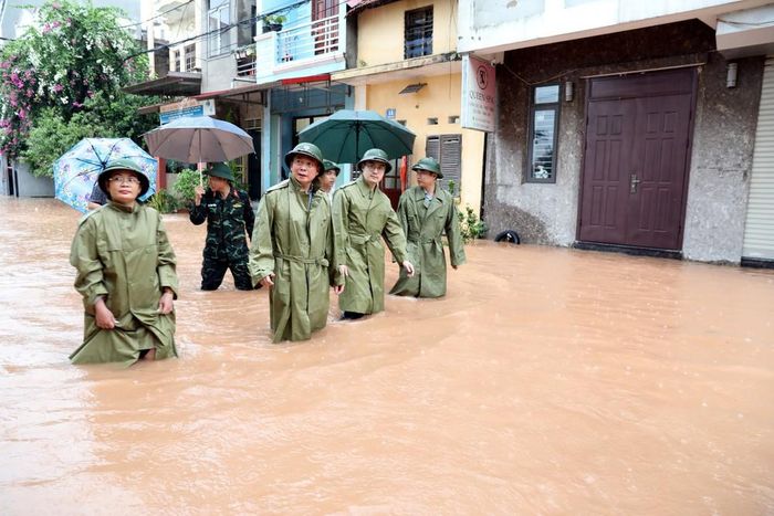 Nước sông Kỳ Cùng dâng cao, nhiều khu vực ven sông, trũng thấp trên địa bàn tỉnh Lạng Sơn bị ngập sâu