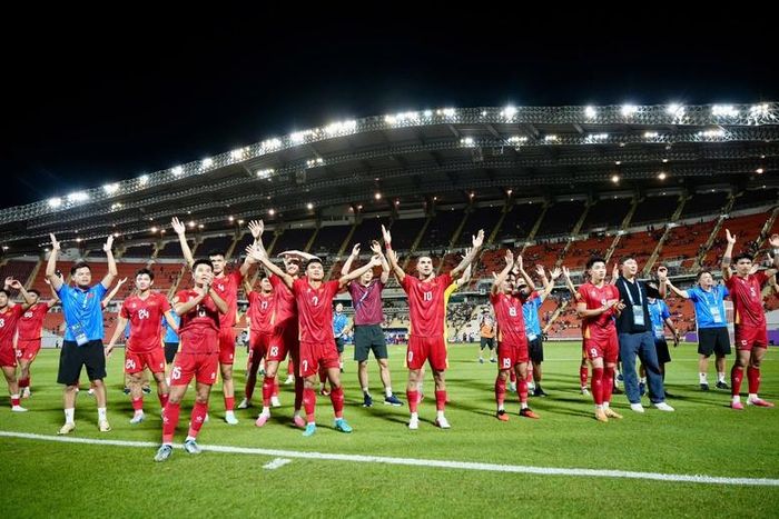 Đội tuyển Việt Nam với chiến thắng 2-0 trước chủ nhà Thái Lan - Ảnh: BVH