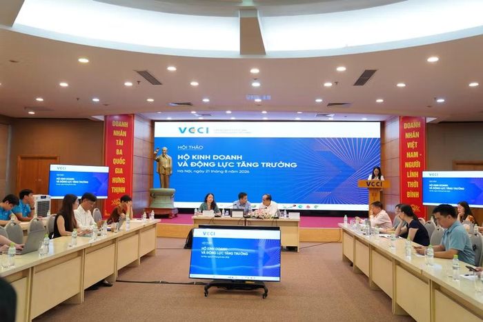 Quang cảnh Hội thảo “Hộ kinh doanh và động lực tăng trưởng” do VCCI tổ chức ngày 21/8. (Ảnh: VCCI)