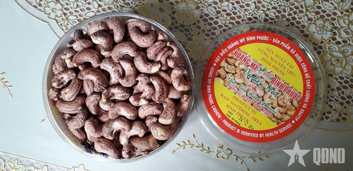 Sản phẩm hạt điều rang muối.