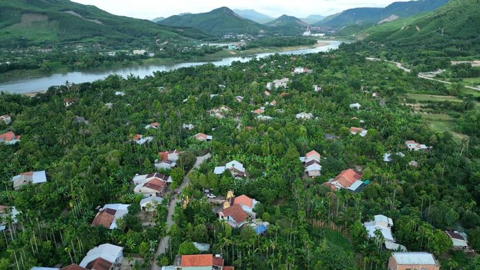 Làng Đại Bình nhìn từ trên cao