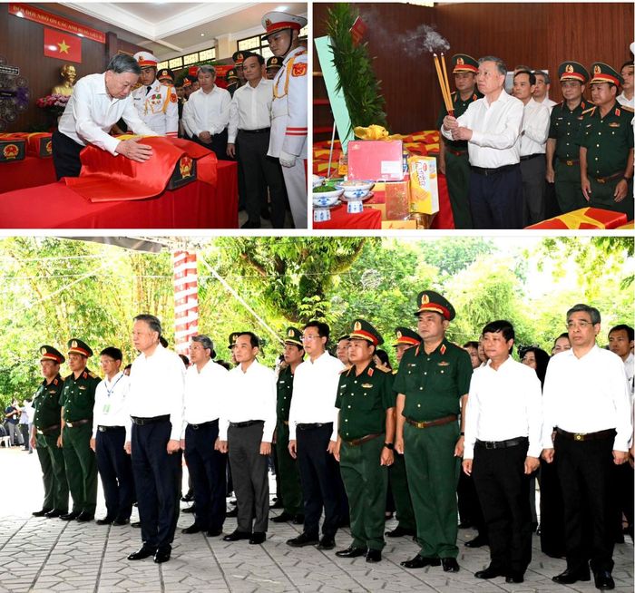  Tổng Bí thư, Chủ tịch nước Tô Lâm dâng hương tưởng niệm các Anh hùng liệt sĩ tại Công viên Lê Thị Riêng, chiều 17-7-2026. Ảnh: VIỆT DŨNG 