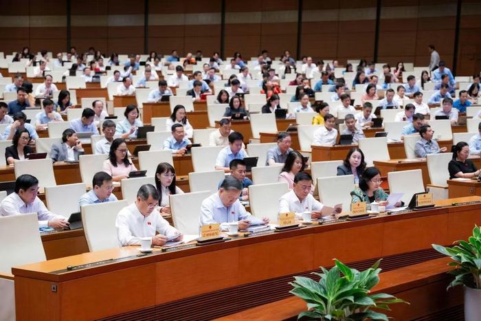 Các đại biểu tham gia phiên họp (ảnh QH).