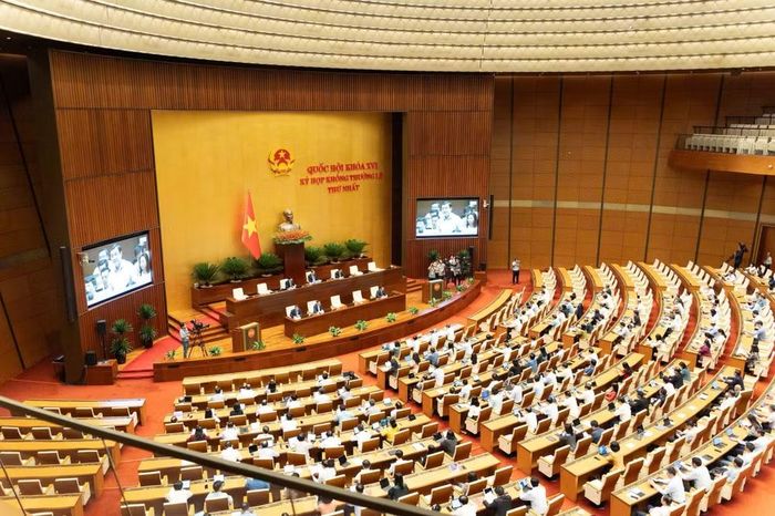 Hội trường Diên Hồng sáng 22/8 (ảnh QH).