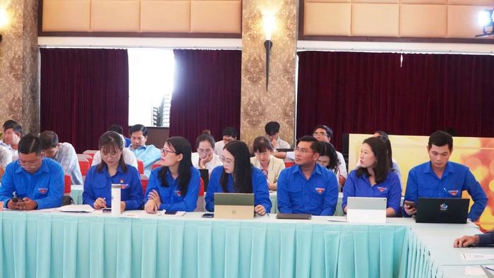 Đông đảo đại biểu là cán bộ Đoàn đến từ các tỉnh, thành đoàn và đơn vị trên cả nước tham dự tọa đàm.
