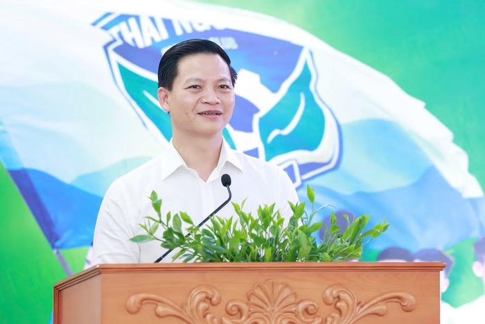 Chủ tịch UBND tỉnh Thái Nguyên Vương Quốc Tuấn phát biểu tại chương trình
