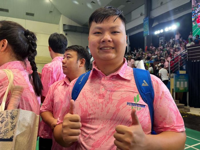 Vận động viên Nguyễn Minh Đức, Tổng Công ty Thăm dò và Khai thác Dầu khí: "Đã thi đấu thì phải cống hiến hết sức để có những highlight đẹp nhất gửi tới khán giả".