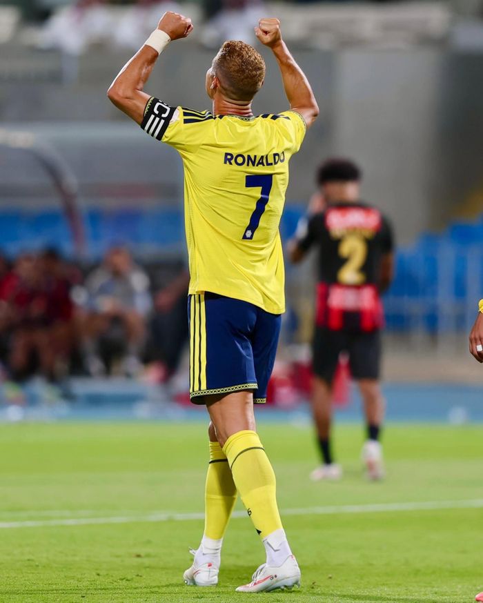 Ronaldo có màn tái xuất ấn tượng - Ảnh: Al Nassr