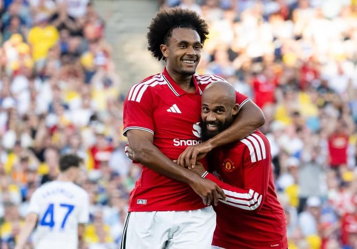 Mbeumo (phải) đang có phong độ cao ở giai đoạn tiền mùa giải - Ảnh: MUFC
