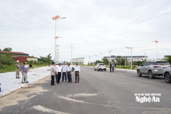 Dự án đường 60m tại xã Đô Lương đang dần trở thành điểm nhấn. Ảnh: Nguyễn Toàn
