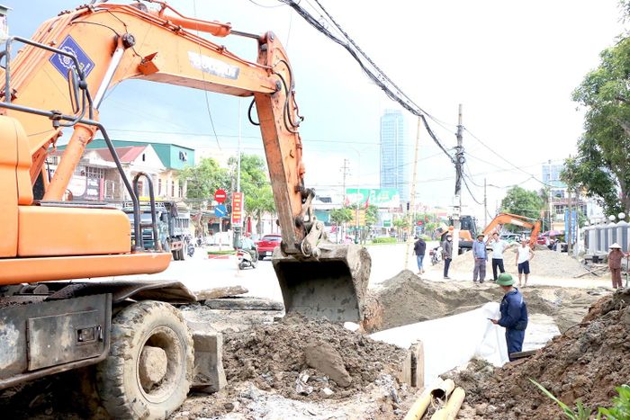 Công ty CP Tư vấn và Xây dựng HD đẩy nhanh tiến độ thi công cống thoát nước.