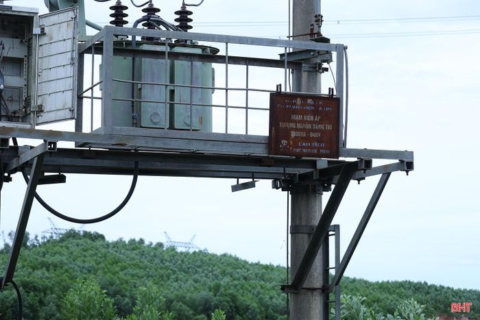 Trạm biến áp thuộc công trình hồ Thượng Sông Trí đã hư hỏng từ cuối năm 2023.