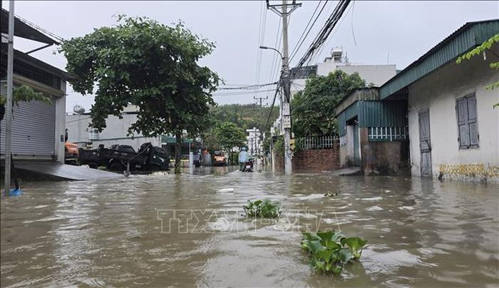 Mưa lớn gây ngập lụt diện rộng tại nhiều địa phương thuộc tỉnh Quảng Ninh. Ảnh tư liệu: Thanh Vân/TTXVN